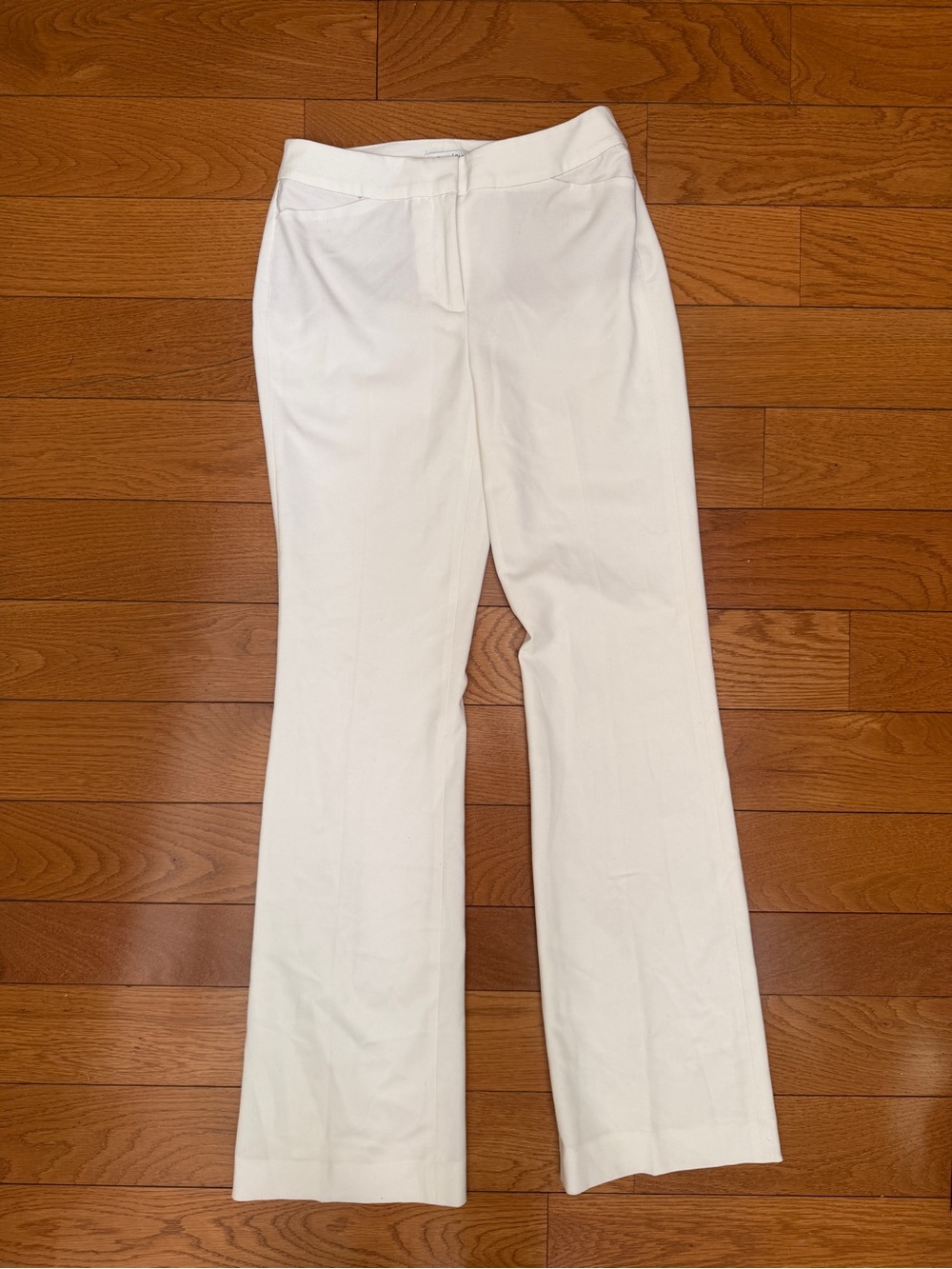 White House Black Market White Bootcut Dress Pants